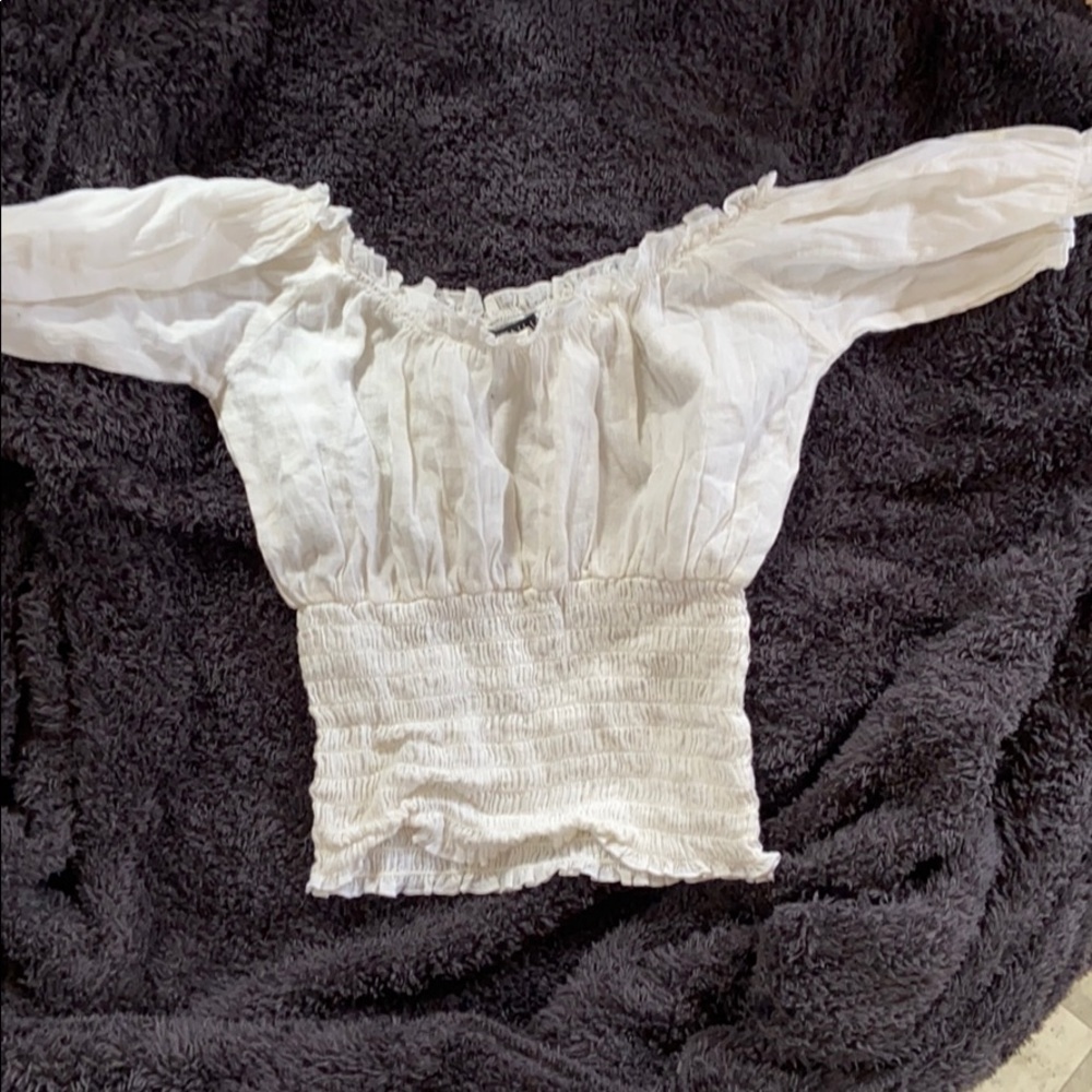 White crop top